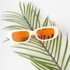 * Aj Morgan Eyewear (B2B Wholesale) Peach & Orange Tint Oval Sunglasses Swim Accessories