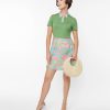 * Smak Parlour Green & Pink Paisley Mini Dress Everyday