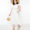 * Hayden White Eyelet Midi Dress Everyday