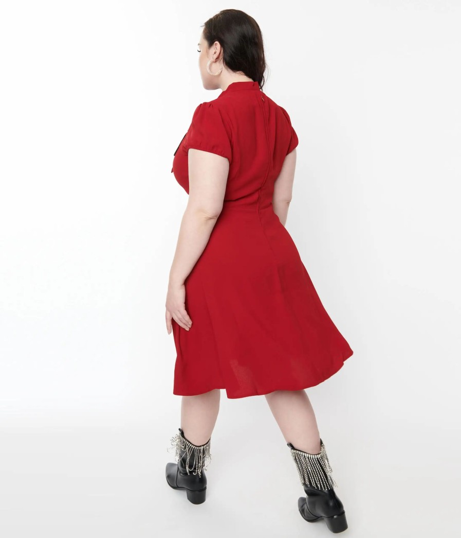 * Pop Soda Hell Bunny Red Millie Fit & Flare Dress Everyday