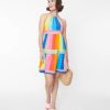 * Vanilla Monkey (Faire) Rainbow Striped Shift Dress Everyday