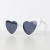 * Unique Vintage White Heart Sunglasses Swim Accessories