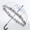 * Soake (Faire) Clear & Black Floral Lace Dome Umbrella Swim Accessories