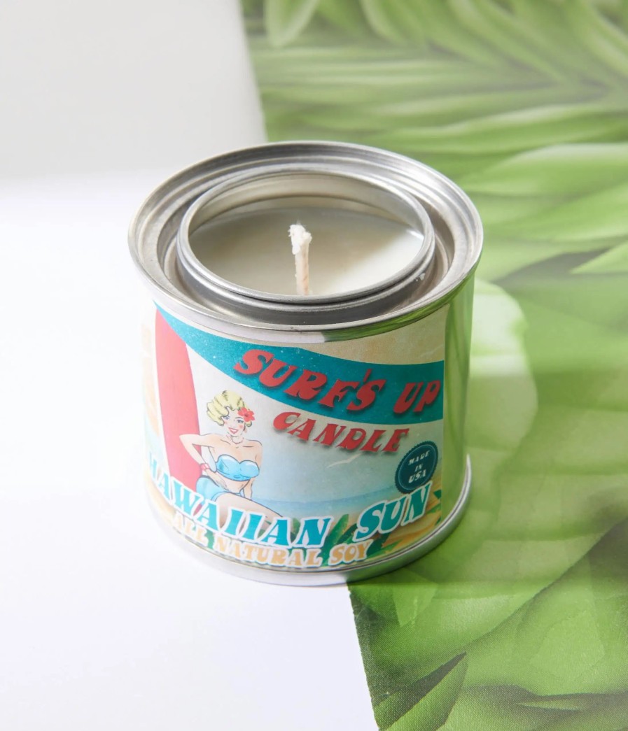 * Surfs Up Candle (Faire) Hawaiian Sun Paint Can Candle Swim Accessories