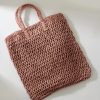 * Anarchy Street Mauve Pink Straw Tote Bag Swim Accessories