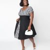 * Putre-Fashion (Faire) Black & White Striped Swing Dress Swing