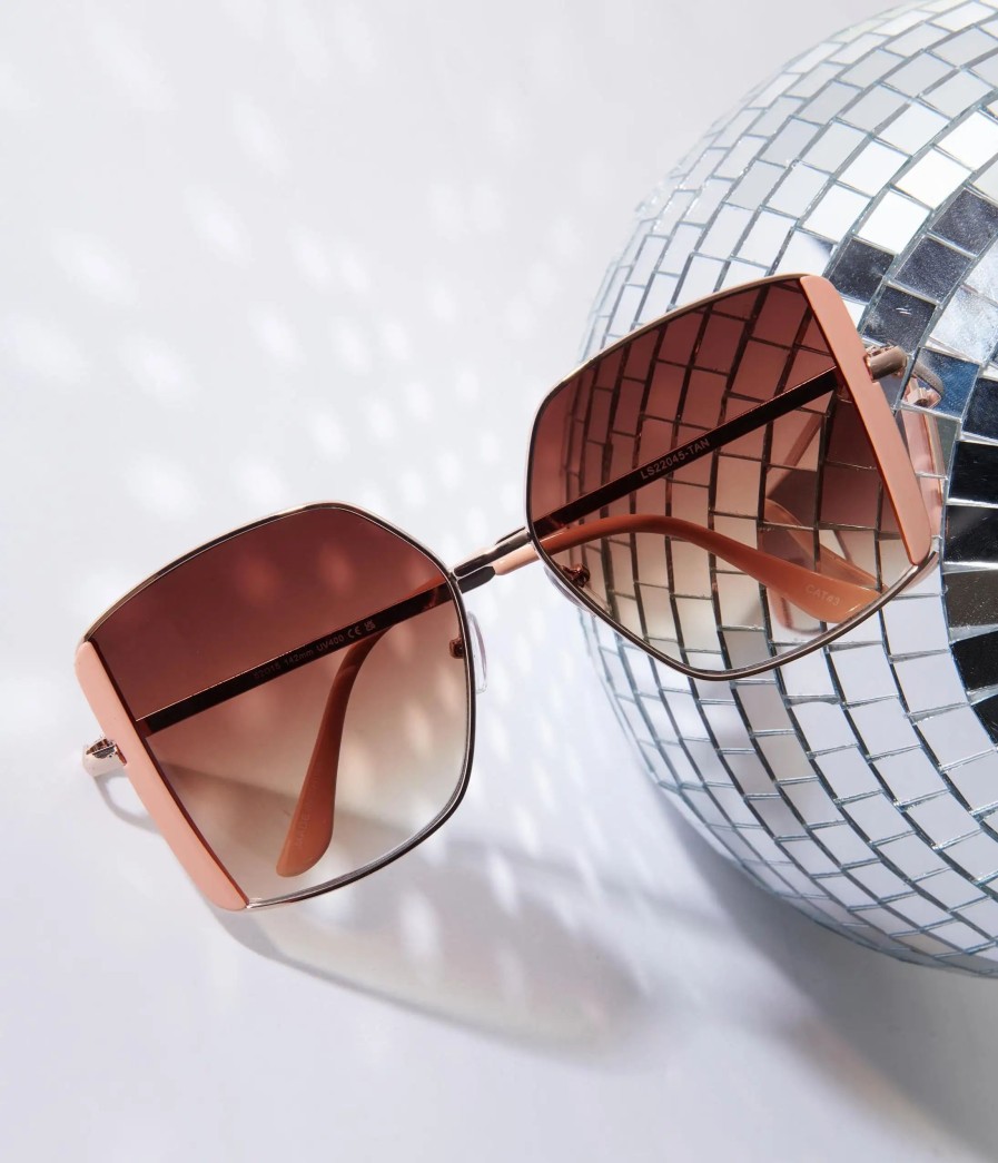 * Lucent Product Inc. Light Pink Square Sunglasses Swim Accessories