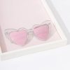 * Paper Source Wholesale (Faire) Clear Silver Glitter Heart Cat Eye Sunglasses Swim Accessories