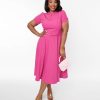 * Zoe Vine Ltd. Hot Pink Bonnie Swing Dress Swing