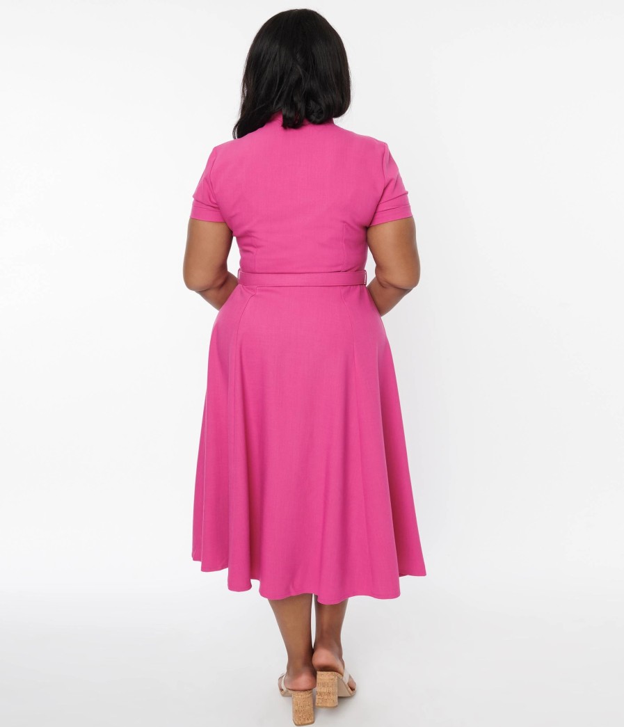 * Zoe Vine Ltd. Hot Pink Bonnie Swing Dress Swing