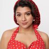 * Tatyana Red Crochet Hair Snood Swim Accessories