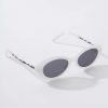 * Aj Morgan Eyewear (B2B Wholesale) Frosted White Rounded Cateye Pretty Tat Sunglasses Swim Accessories