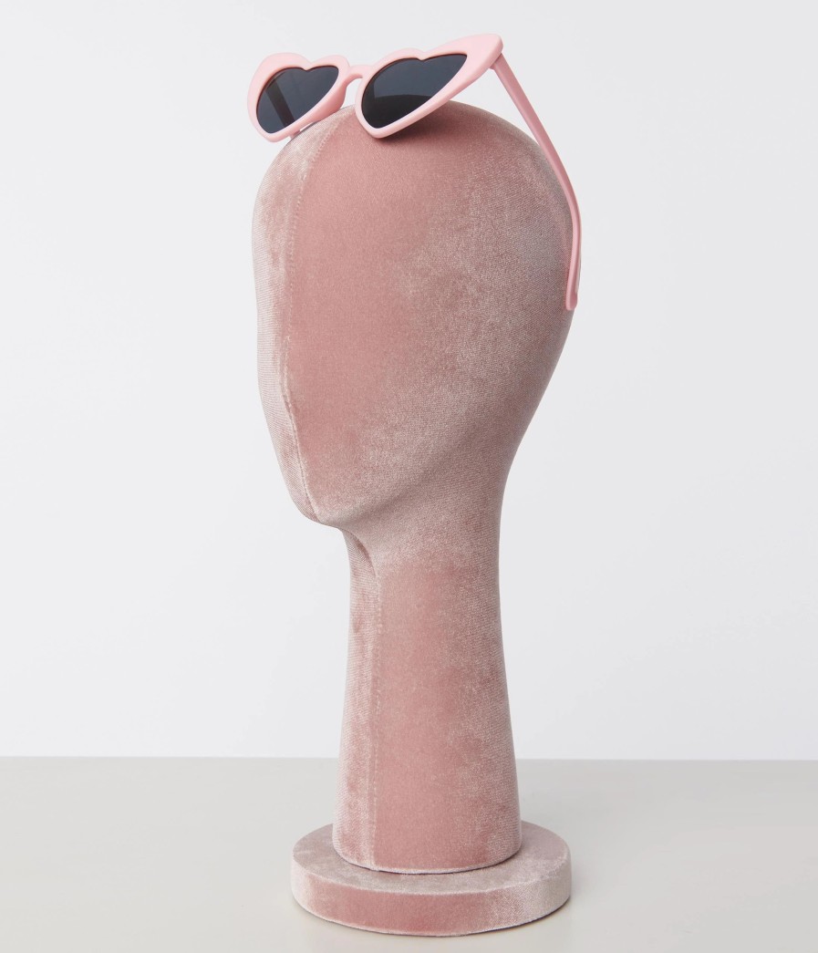 * Unique Vintage Light Pink Heart Sunglasses Swim Accessories