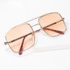 * Aj Morgan Eyewear (B2B Wholesale) Gold & Amber Square Issue Sunglasses Swim Accessories