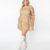 * Smak Parlour Plus Size Frog In The Park Print Cosmic Shift Dress Everyday