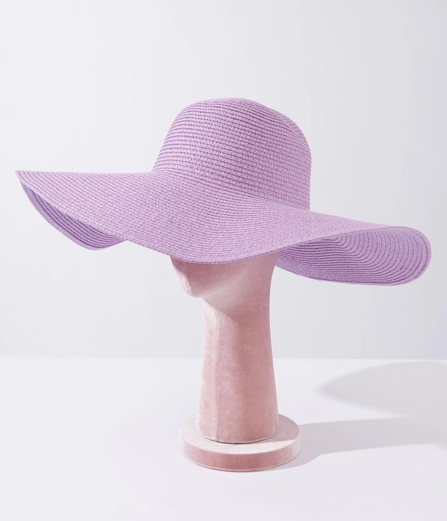 * 3 Am (Faire) Big Lavender Sun Hat Swim Accessories