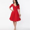 * Collectif Red Trixie Doll Dress Fit & Flare