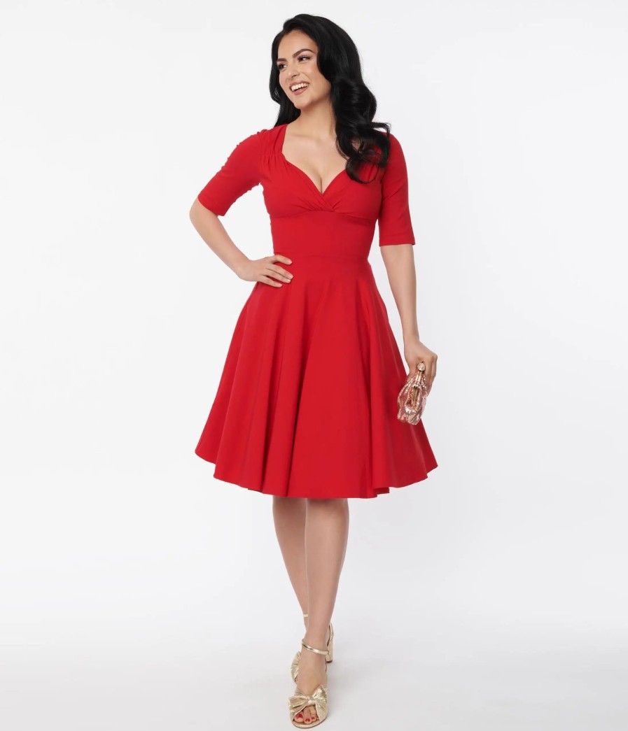 * Collectif Red Trixie Doll Dress Fit & Flare