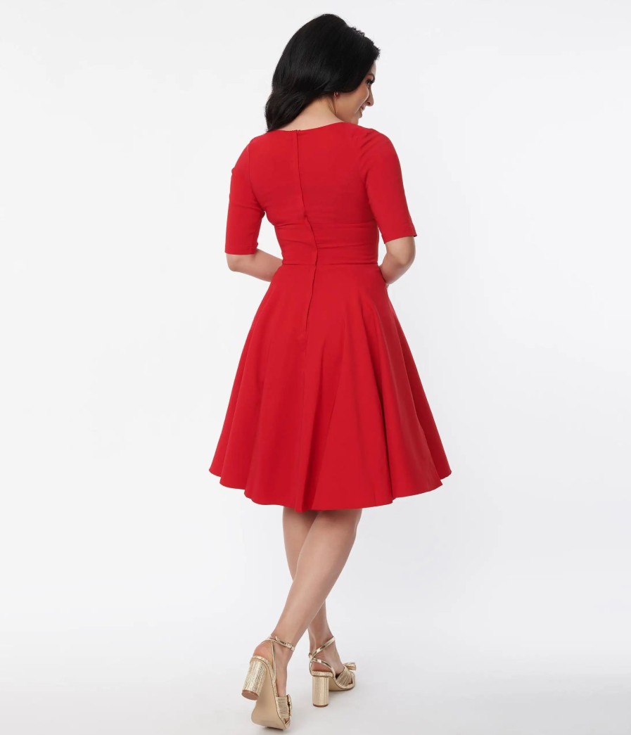 * Collectif Red Trixie Doll Dress Fit & Flare