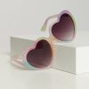 * Aj Morgan Eyewear (B2B Wholesale) Pastel Rainbow Ombre Candy Heart Sunglasses Swim Accessories