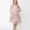 * Atixo Gmbh (Belsira) (Faire) Light Peach Floral Swing Dress Swing