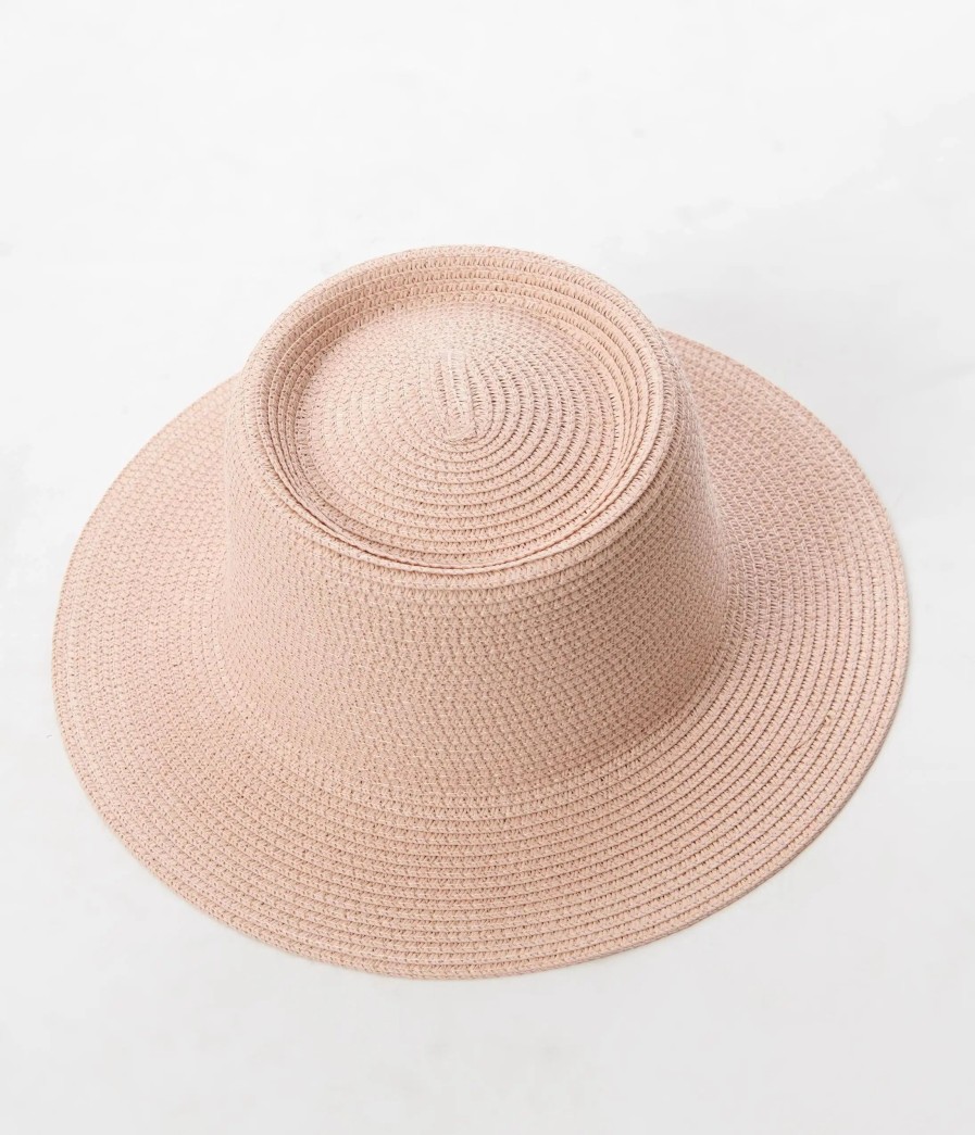 * Joia Blush Pink Sun Hat Swim Accessories