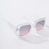 * Lucent Product Inc. Clear & Pink Ombre Tint Square Sunglasses Swim Accessories