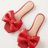 * Joia Chic Smooth Red Bow Slipper Swim Accessories