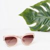 * Aj Morgan Eyewear (B2B Wholesale) Nude & Clear Very Special Cat Eye Sunglasses Swim Accessories