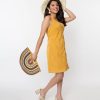 * Sm Wardrobe Mustard Corduroy Shift Dress Everyday